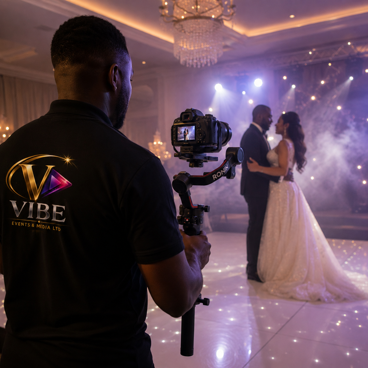 Professional event videography concept for wedding coverage
